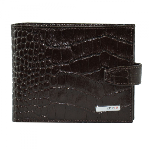 Портмоне мужское кожаное коричневый KARYA 0411/204 Турция
